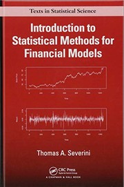 Cover of Introduction to Statistical Methods for Financial Models by Thomas A. Severini