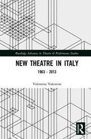 Cover of New Theatre in Italy by Valentina Valentini