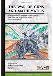 Front cover of The war of guns and mathematics by David Aubin