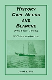 Front cover of History, Cape Negro and Blanche by Joseph R. Ross