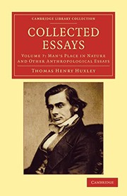 Cover of Collected Essays by Thomas Henry Huxley