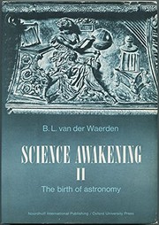 Front cover of Science Awakening II by Bartel Leendert van der Waerden