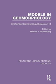 Cover of Models in Geomorphology by Michael J. Woldenberg