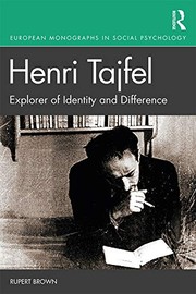 Cover of Henri Tajfel by Rupert Brown