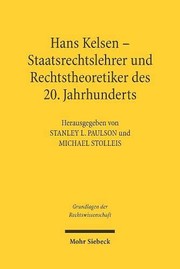 Cover of Hans Kelsen by Stanley L. Paulson