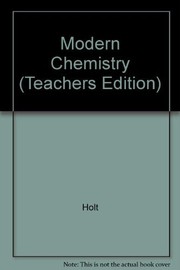 Front cover of Modern Chemistry (Teachers Edition) by Holt