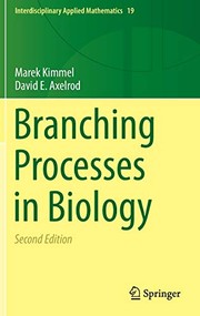 Cover of Branching processes in biology by Marek Kimmel