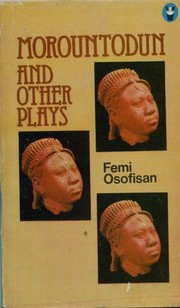 Front cover of Morountodun and other plays by Femi Osofisan