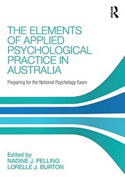 Front cover of Elements of Applied Psychological Practice in Australia by Nadine Pelling