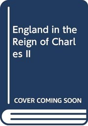 Cover of England in the Reign of Charles II by David Ogg