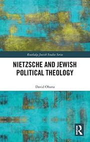 Front cover of Nietzsche and Jewish Political Theology by David Ohana