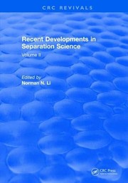 Cover of Recent Developments in Separation Science by Po Li. N N