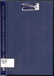 Cover of The Social Philosophy of Martin Buber by John W. Murphy