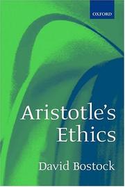 Cover of Aristotle's ethics by David Bostock