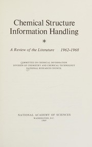 Front cover of Chemical structure information handling by National Research Council. Committee on Chemical Information.