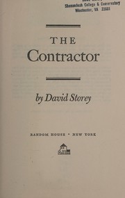 Cover of The contractor by David Storey