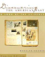 Front cover of Discovering the American past by William Bruce Wheeler