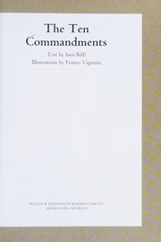 Cover of The Ten commandments by Inos Biffi