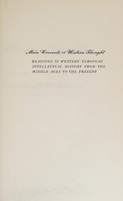 Front cover of Main currents of Western thought by Franklin L. Baumer