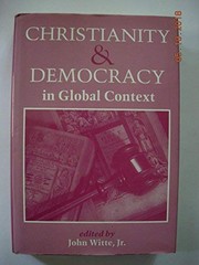 Front cover of Christianity and Democracy in Global Context by John Witte