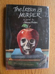 Front cover of The lesson is murder by Joanne Hoppe