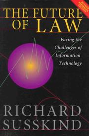 Cover of The Future of Law by Richard Susskind