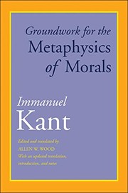 Front cover of Groundwork for the Metaphysics of Morals by Immanuel Kant