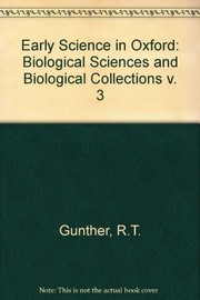 Cover of Early science in Oxford by Robert T. Gunther