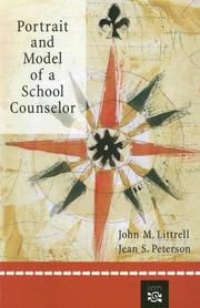 Front cover of Portrait and model of a school counselor by John M. Littrell