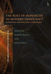 Front cover of Role of Monarchy in Modern Democracy by Robert Hazell