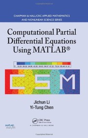 Cover of Computational partial differential equations using MATLAB by Jichun Li