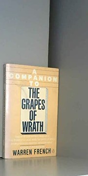 Cover of A Companion to Grapes of Wrath by Warren French