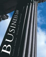 Front cover of Business law by Arnold J. Goldman