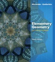 Cover of Elementary Geometry for College Students by Geralyn M. Koeberlein
