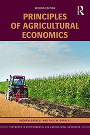 Cover of Principles of Agricultural Economics by Andrew Barkley