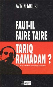 Front cover of Faut-il faire taire Tariq Ramadan? by Aziz Zemouri