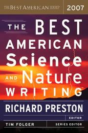 Front cover of The best American science and nature writing 2007 by Richard Preston