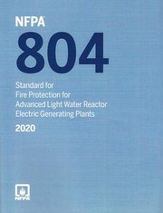 Cover of NFPA 804, Standard for Fire Protection for Advanced Light Water Reactor Electric Generating Plants by National Fire Protection Association (NFPA)