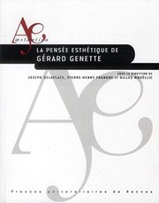 Front cover of La pensée esthétique de Gérard Genette by Joseph Delaplace