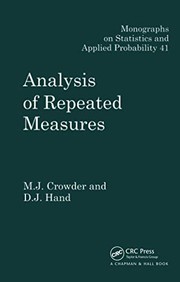 Cover of Analysis of Repeated Measures by M. J. Crowder