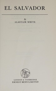 Front cover of El Salvador by Alastair White
