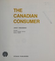 Front cover of The Canadian consumer by John F. Freudeman