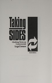 Cover of Taking Sides by M. Ethan Katsh