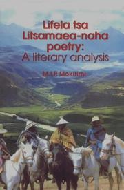 Cover of Lifela tsa litsamaea₋naha poetry by 'Makali Isabella Mokitimi