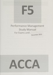 Cover of ACCA, for exams until June 2015 by London School of Business & Finance