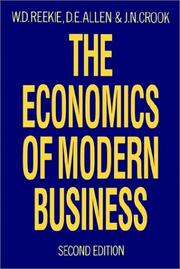 Front cover of The economics of modern business by Reekie, W. Duncan.