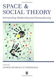 Cover of Space and social theory by Georges Benko