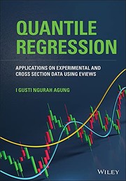 Front cover of Applications of Quantile Regression of Experimental and Cross Section Data Using EViews by I. Gusti Ngurah Agung