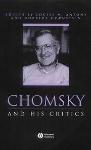 Front cover of Chomsky and His Critics by Louise M. Antony