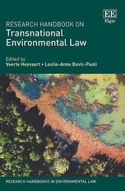 Front cover of Research Handbook on Transnational Environmental Law by Veerle Heyvaert